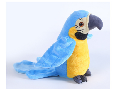 Electric Talking Parrot Plush Toy Cute Speaking Record Repeats