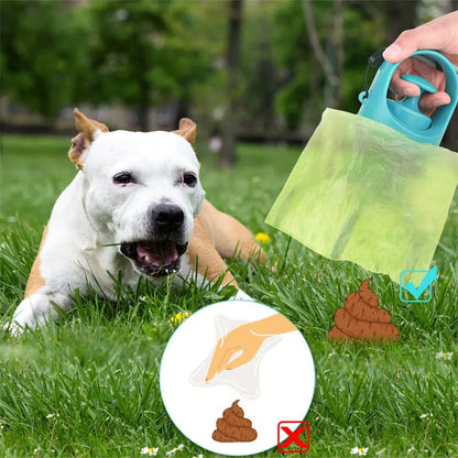 Portable Lightweight Dog Pooper Scooper With Built-in Poop Bag Dispenser Eight-claw Shovel For Pet Toilet Picker Pet Products - Image #6