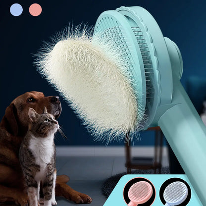 Cat Grooming Pet Hair Remover Brush Dos GHair Comb Removes Comb Short Massager Pet Goods For Cats Dog Brush Accessories Supplies - Image #1
