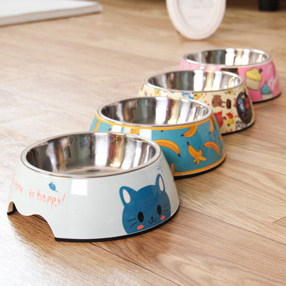Stainless steel dog bowl cat bowl