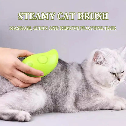 3 In 1 Cat Steam Brush Dogs And Cats Pet Electric Spray Massage Comb Brush For Massage Pet Grooming Cat Hair Brush For Removing - Image #2