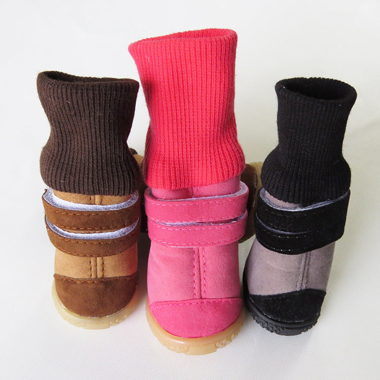 Dog high top cotton shoes