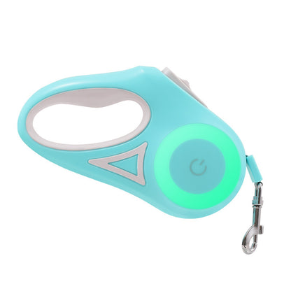 Dog Leash Retractable Leash And Dog Collar Spotlight Automatic Pet Dog Cat Traction Rope For Small Medium Dogs Pet Product