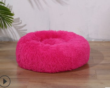 Plush Round Pet Litter For Cats And Dogs