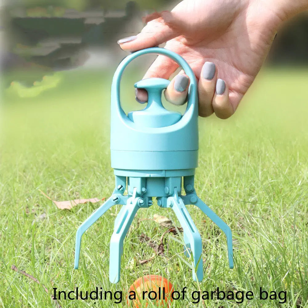 Portable Lightweight Dog Pooper Scooper With Built-in Poop Bag Dispenser Eight-claw Shovel For Pet Toilet Picker Pet Products - Image #11