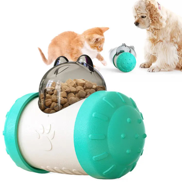 Funny Dog Treat Leaking Toy With Wheel Interactive Toy For Dogs Puppies Cats Pet Products Supplies Accessories - Image #1