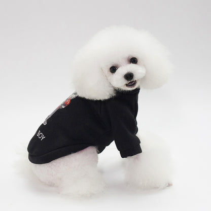 Dog Winter Pet Clothes Brushed Hoody