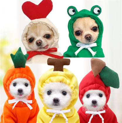 Dog Autumn And Winter Clothing Small And Medium Dog Love Two Legged Cat Cute Pet Clothing